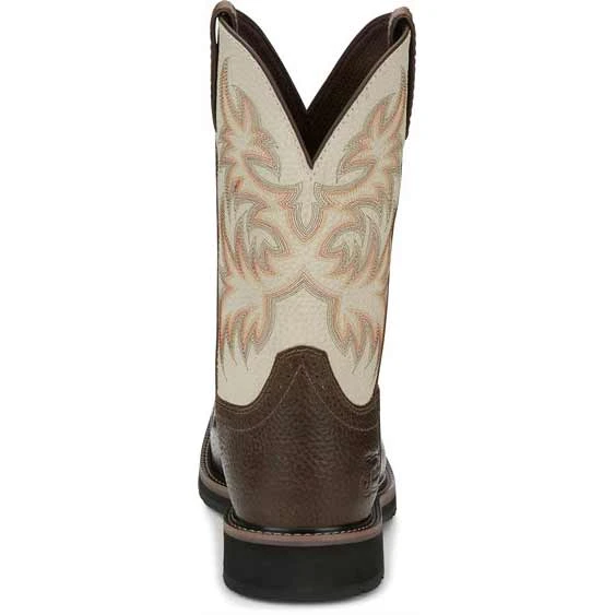 Justin Stampede Men's Driller Copper Cowboy Boots 4 Justin Stampede Men's Driller Copper Cowboy Boots - Image 4