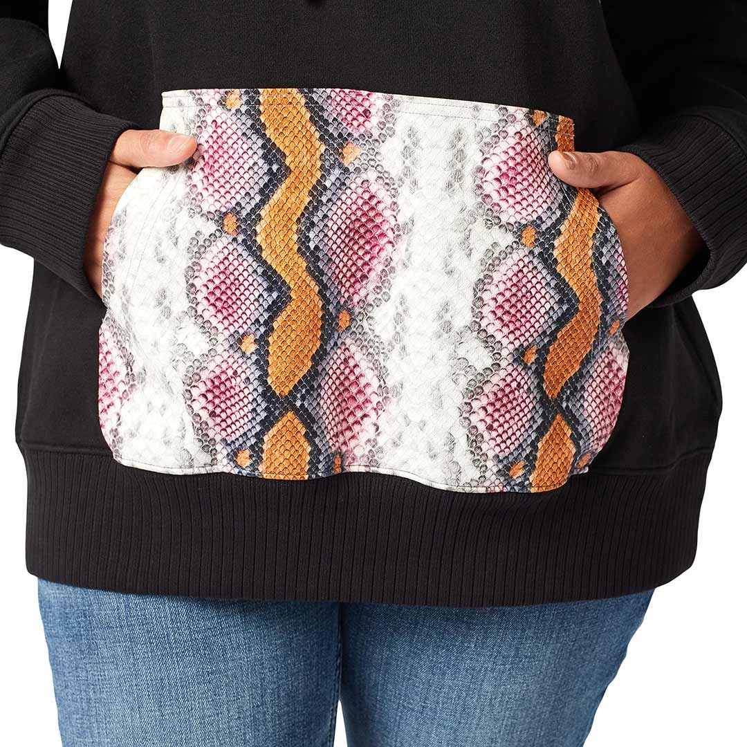 Wrangler Women's Retro Snake Print Hoodie 4 Wrangler Women's Retro Snake Print Hoodie - Image 4