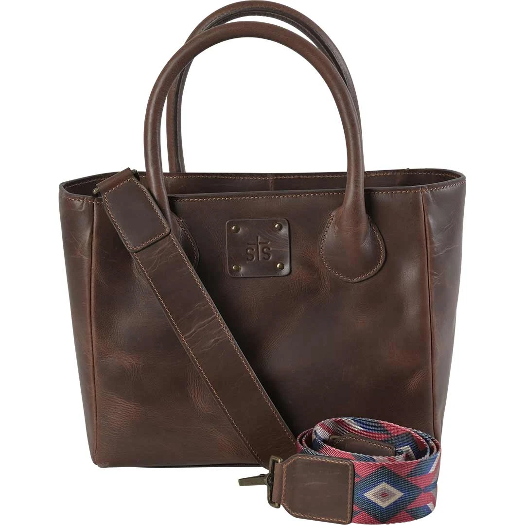 STS Ranchwear Chocolate Basic Bliss Satchel 3 STS Ranchwear Chocolate Basic Bliss Satchel - Image 3