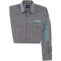 Wrangler Men's Logo Cross Print Snap Shirt 6 Wrangler Men's Logo Cross Print Snap Shirt -Western Cowboy Equipment Store img70996 wrangler men s logo cross print snap shirt