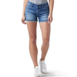 Wrangler Women's Retro Mid Rise Jean Shorts 7 Wrangler Women's Retro Mid Rise Jean Shorts -Western Cowboy Equipment Store img71693 wrangler women s retro mid rise jean shorts