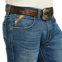 Ariat Men's M4 Relaxed Stretch Marshall Stackable Straight Leg Jeans -Western Cowboy Equipment Store img71736 ariat men s m4 relaxed stretch marshall stackable straight leg jeans