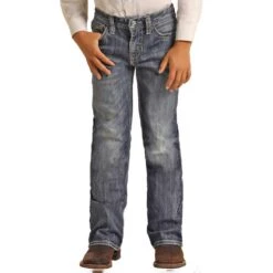 Rock & Roll Denim Boys' BB Gun Bootcut Jeans -Western Cowboy Equipment Store img72009 rock roll denim boys bb gun bootcut jeans