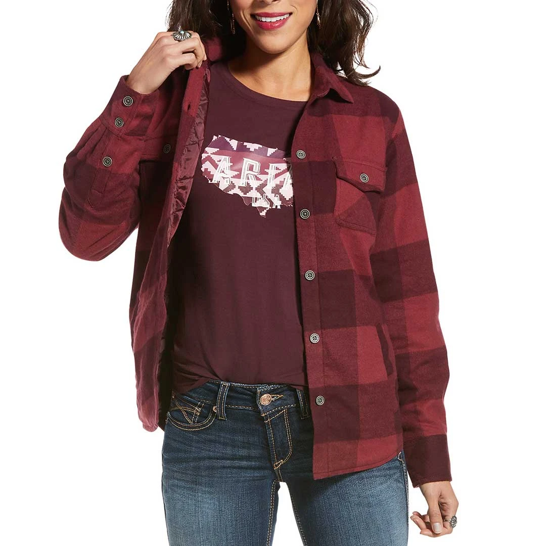 Ariat Women's Shacket Buffalo Plaid Shirt Jacket 1 Ariat Women's Shacket Buffalo Plaid Shirt Jacket
