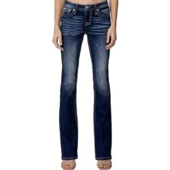 Miss Me Women's Angelic Steer Bootcut Jeans -Western Cowboy Equipment Store img72788 miss me women s angelic steer bootcut jeans