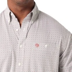 Wrangler Men's George Strait Diamond Print Button-Down Shirt -Western Cowboy Equipment Store img73125 wrangler men s george strait diamond print button down shirt