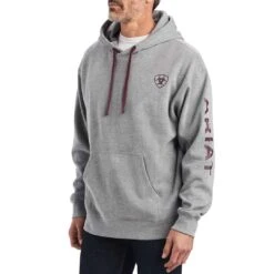 Ariat Men's Logo Sleeve Hoodie -Western Cowboy Equipment Store img73786 ariat men s logo sleeve hoodie