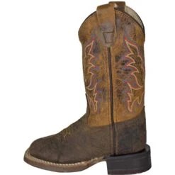 Old West Kids' Distressed Vamp Cowboy Boots -Western Cowboy Equipment Store img74568 old west kids distressed vamp cowboy boots