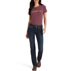 Ariat Women's REAL Perfect Rise Greta Straight Leg Jeans -Western Cowboy Equipment Store img75999 ariat women s real perfect rise greta straight leg jeans