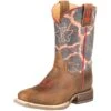 Tin Haul Boys' Beware Of Lava Cowboy Boots