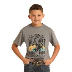 Rock & Roll Cowboy Boys' Wild West Graphic T-Shirt