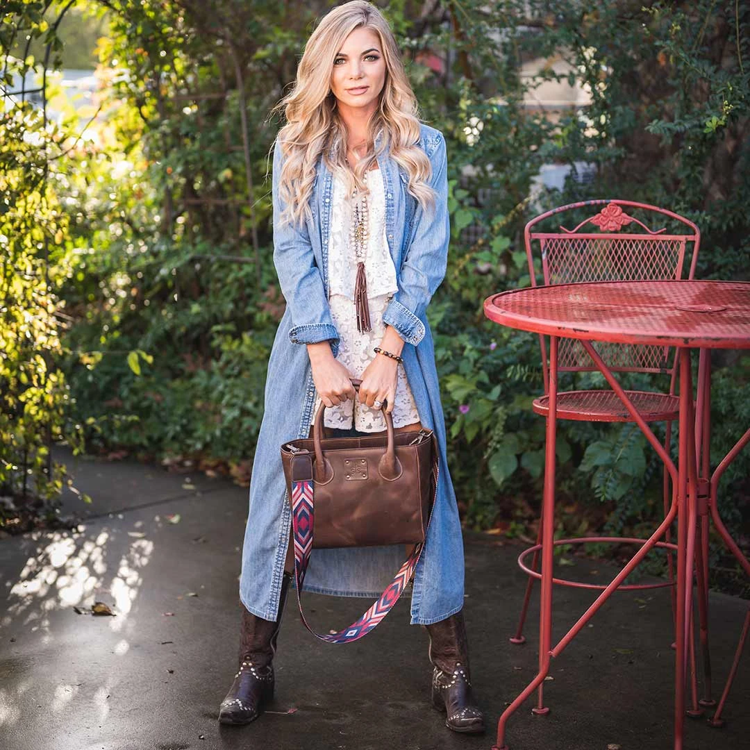 STS Ranchwear Chocolate Basic Bliss Satchel 6 STS Ranchwear Chocolate Basic Bliss Satchel - Image 6