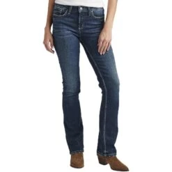 Silver Jeans Women's Elyse Mid Rise Curvy Fit Slim Bootcut Jeans -Western Cowboy Equipment Store img79210 silver jeans women s elyse mid rise curvy fit slim bootcut jeans
