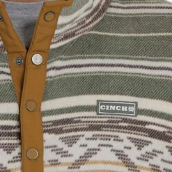 Cinch Men's Striped Fleece Pullover -Western Cowboy Equipment Store img79336 cinch men s striped fleece pullover