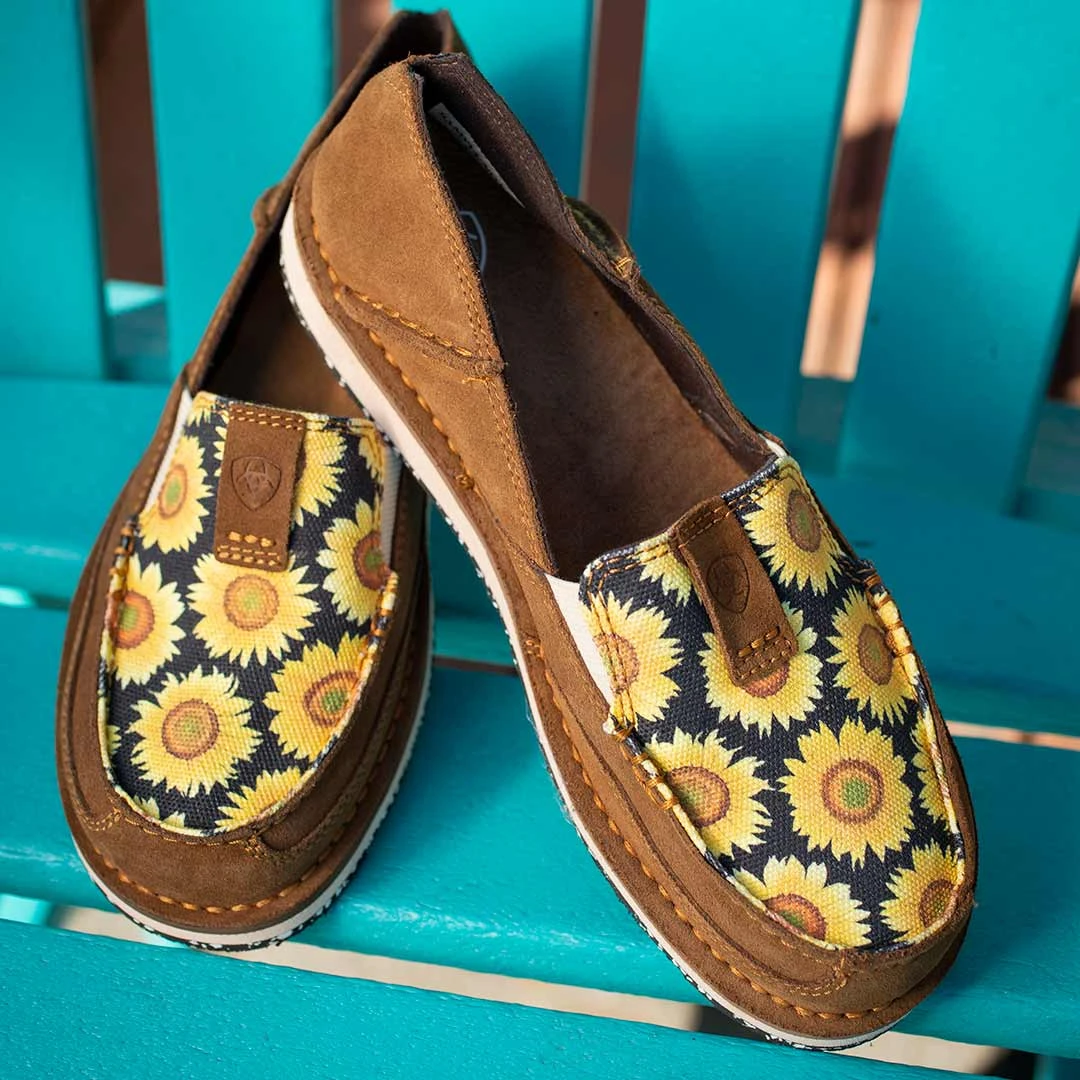 Ariat Women's Cruiser Sunflower Print Slip-On Shoes 7 Ariat Women's Cruiser Sunflower Print Slip-On Shoes - Image 7