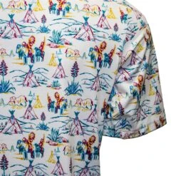 Hooey Brands Men's Weekender Cowboy Print Polo -Western Cowboy Equipment Store img82570 hooey brands men s weekender cowboy print polo