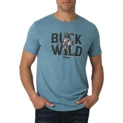 Wrangler Men's Buck Wild Graphic T-Shirt