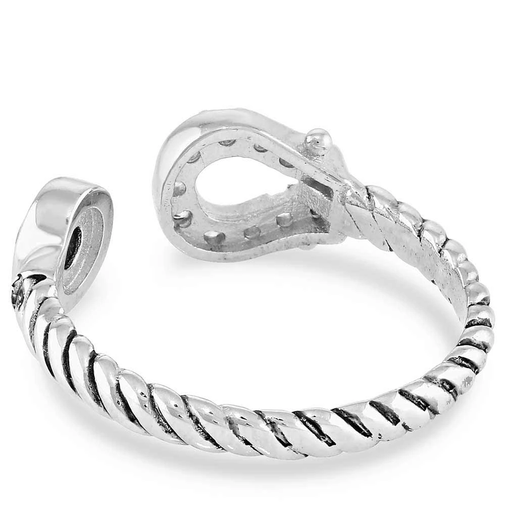 Montana Silversmiths Infinite Luck Turquoise Wrap Ring 2 Montana Silversmiths Infinite Luck Turquoise Wrap Ring - Image 2