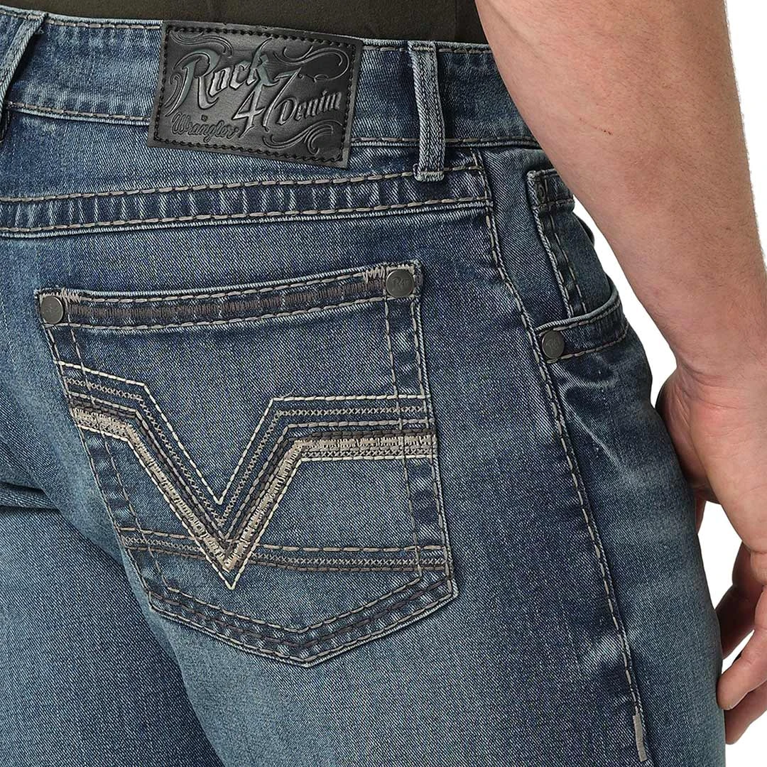 Wrangler Men's Rock 47 Slim Fit Bootcut Jeans 4 Wrangler Men's Rock 47 Slim Fit Bootcut Jeans - Image 4