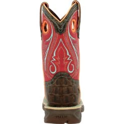 Durango Lil' Rebel Kids' Gator Embossed Cowboy Boots -Western Cowboy Equipment Store img84038 durango lil rebel kids gator embossed cowboy boots
