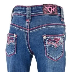 Cowgirl Hardware Toddler Girls' Paisley Vine Pocket Bootcut Jeans -Western Cowboy Equipment Store img84552 cowgirl hardware toddler girls paisley vine pocket bootcut jeans