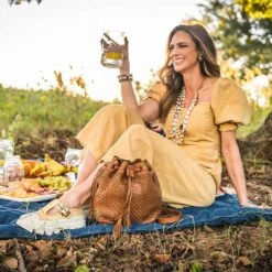 STS Ranchwear Sweet Grass Woven Leather Bucket Bag -Western Cowboy Equipment Store img85020 sts ranchwear sweet grass woven leather bucket bag