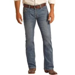 Rock & Roll Denim Men's Pistol Bootcut Jeans -Western Cowboy Equipment Store img87100 rock roll denim men s pistol bootcut jeans