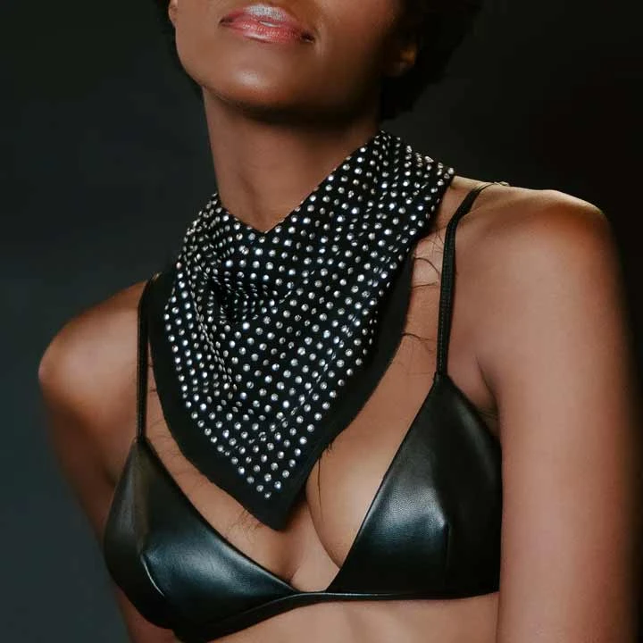 Daniel X Diamond Women's Rhinestone Scarf 2 Daniel X Diamond Women's Rhinestone Scarf - Image 2