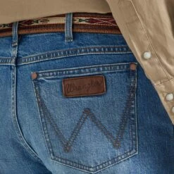 Wrangler Men's Retro Slim Fit Straight Leg Jeans 9 Wrangler Men's Retro Slim Fit Straight Leg Jeans -Western Cowboy Equipment Store img88235 wrangler men s retro slim fit straight leg jeans