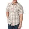 Wrangler Men's Retro Short Sleeve Plaid Snap Shirt