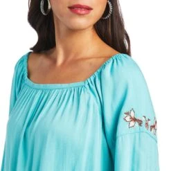 Ariat Women's Chica Del Valle Blouse -Western Cowboy Equipment Store img89230 ariat women s chica del valle blouse