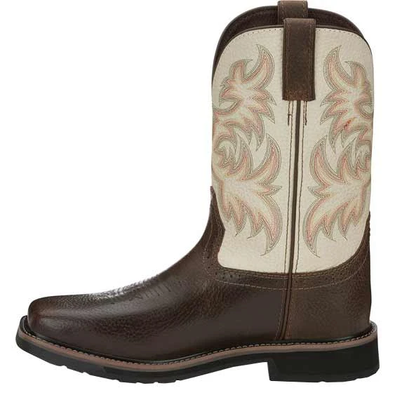Justin Stampede Men's Driller Copper Cowboy Boots 1 Justin Stampede Men's Driller Copper Cowboy Boots