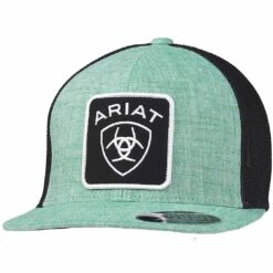 Ariat Men's Shield Logo Patch Snap Back Cap