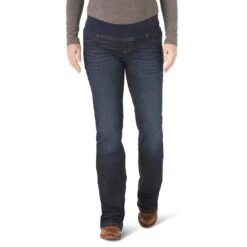 Wrangler Women's Retro Mae Stretch-Band Waist/Maternity Jeans -Western Cowboy Equipment Store img93446 wrangler women s retro mae maternity jeans