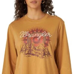 Wrangler Women's Retro Desert Mandala Graphic Long Sleeve T-Shirt -Western Cowboy Equipment Store img94666 wrangler women s retro desert mandala graphic long sleeve t shirt