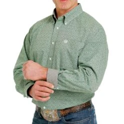 Cinch Men's Diamond Print Button-Down Shirt