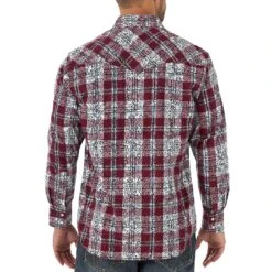 Wrangler Men's Retro Premium Print Snap Shirt -Western Cowboy Equipment Store img96798 wrangler men s retro premium print snap shirt