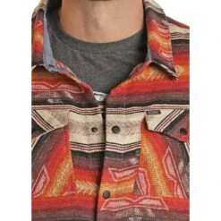 Rock & Roll Cowboy Men's Aztec Shirt Jacket -Western Cowboy Equipment Store img97864 rock roll cowboy men s aztec shirt jacket