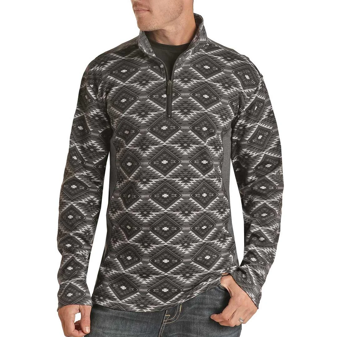 Powder River Outfitters Men's Aztec 1/4 Zip Pullover 1 Powder River Outfitters Men's Aztec 1/4 Zip Pullover