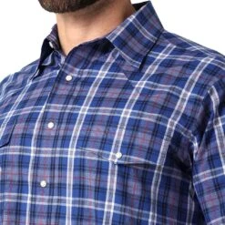 Wrangler Men's Wrinkle Resist Plaid Snap Shirt -Western Cowboy Equipment Store img98721 wrangler men s wrinkle resist plaid snap shirt