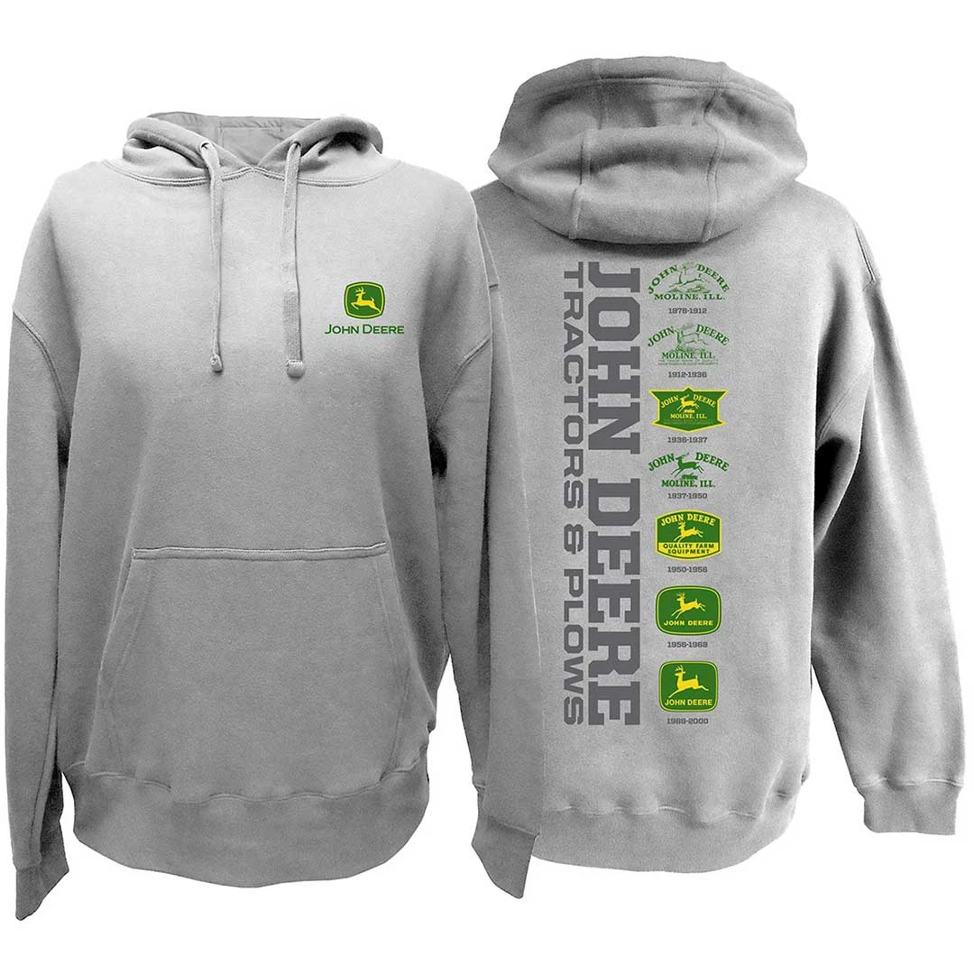 John Deere Men's Tractors & Plows Hoodie 2 John Deere Men's Tractors & Plows Hoodie - Image 2
