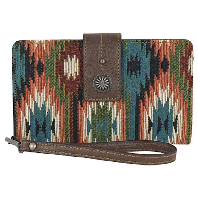 Justin Aztec Jacquard Slim Wallet 1 Justin Aztec Jacquard Slim Wallet