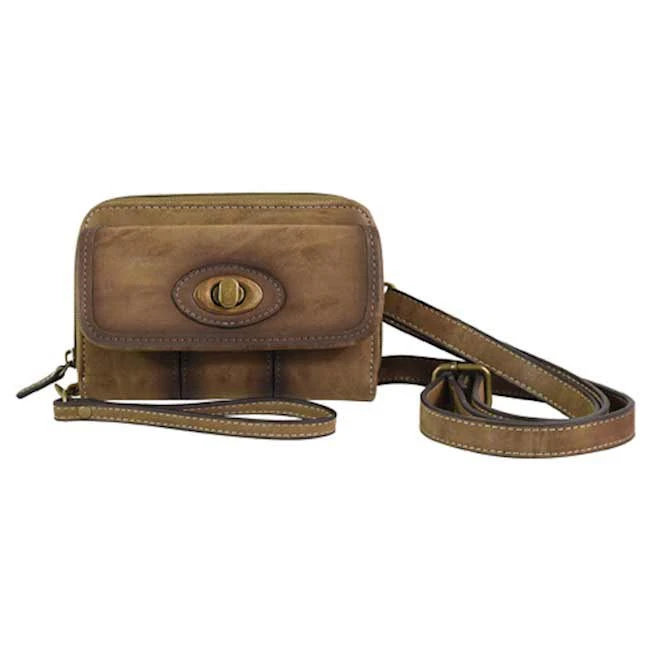 Justin Women's Burnished Leather Wallet On A String 1 Justin Women's Burnished Leather Wallet On A String