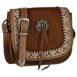 Justin Women's Hair On Hide Concho Crossbody Purse