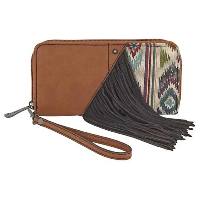 Justin Women's Jacquard And Fringe Wallet 1 Justin Women's Jacquard And Fringe Wallet