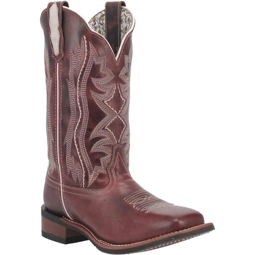 Laredo Women's Willa Leather Cowgirl Boots 2 Laredo Women's Willa Leather Cowgirl Boots - Image 2