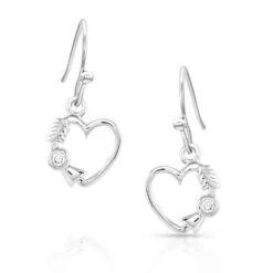 Montana Silversmiths Fiery Heart Of Ice Earrings