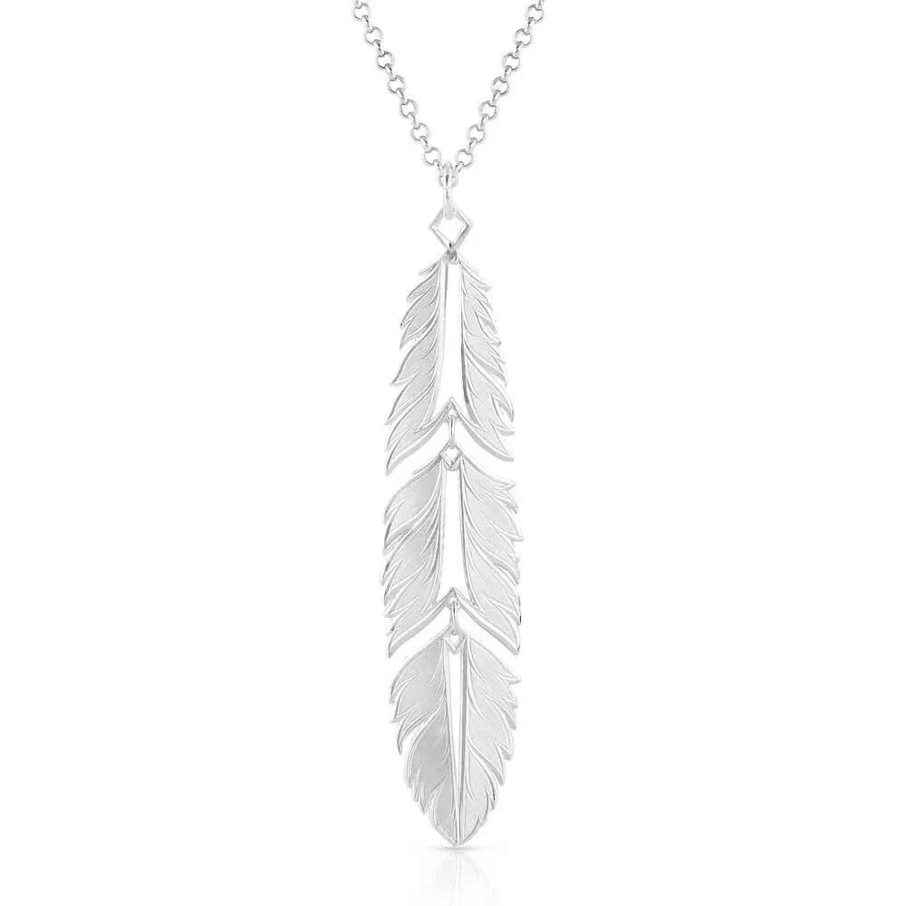 Montana Silversmiths Freedom Feather American Made Necklace 1 Montana Silversmiths Freedom Feather American Made Necklace