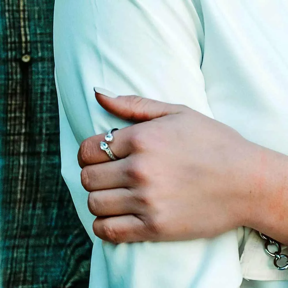 Montana Silversmiths Spooning Hearts Ring 3 Montana Silversmiths Spooning Hearts Ring - Image 3