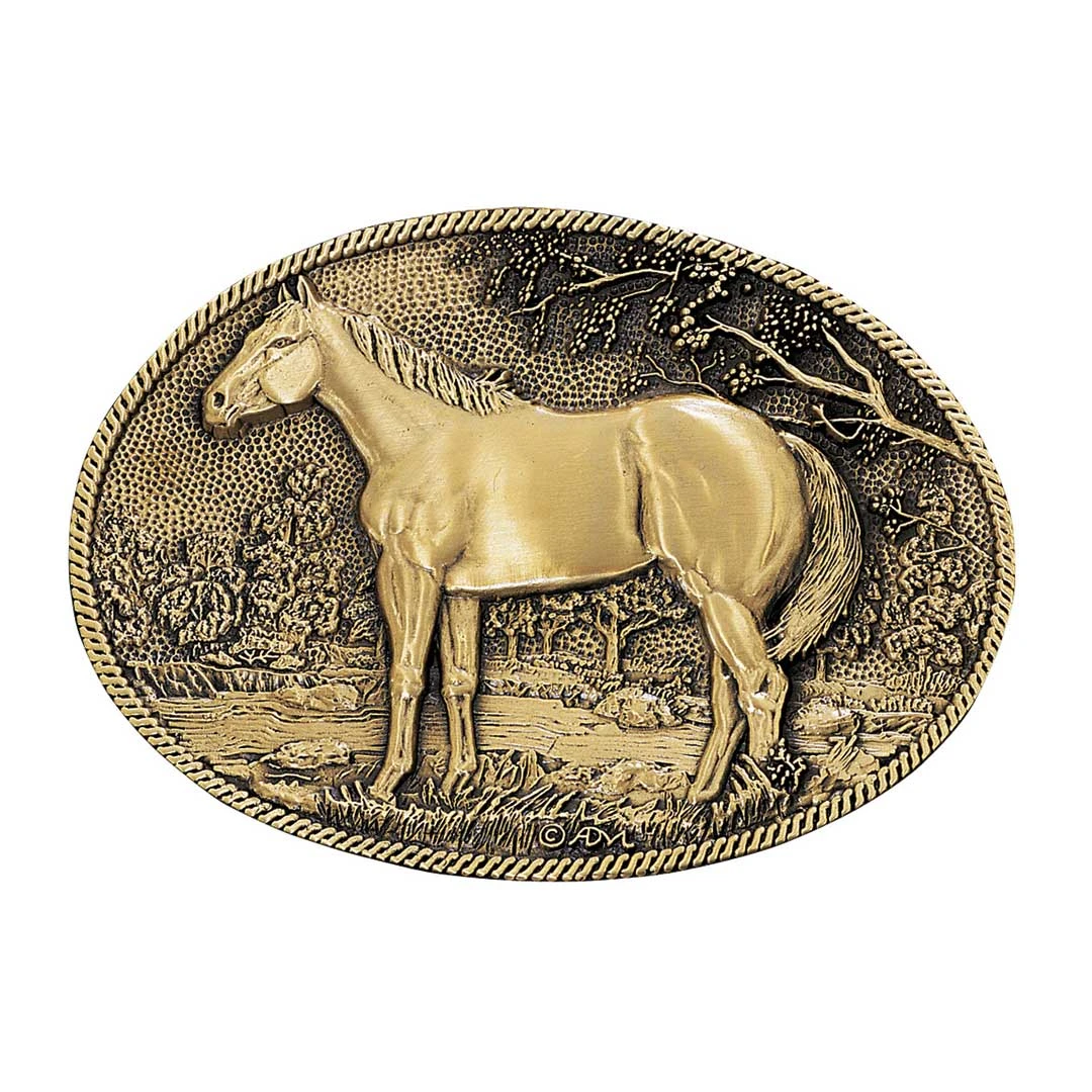 Montana Silversmiths Women's Standing Horse Attitude Buckle 1 Montana Silversmiths Women's Standing Horse Attitude Buckle